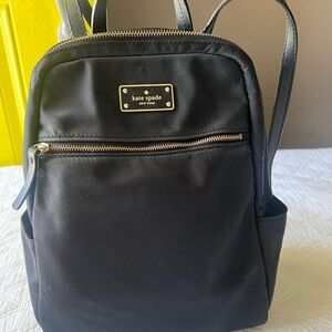 VINTAGE Kate Spade Black Nylon Backpack